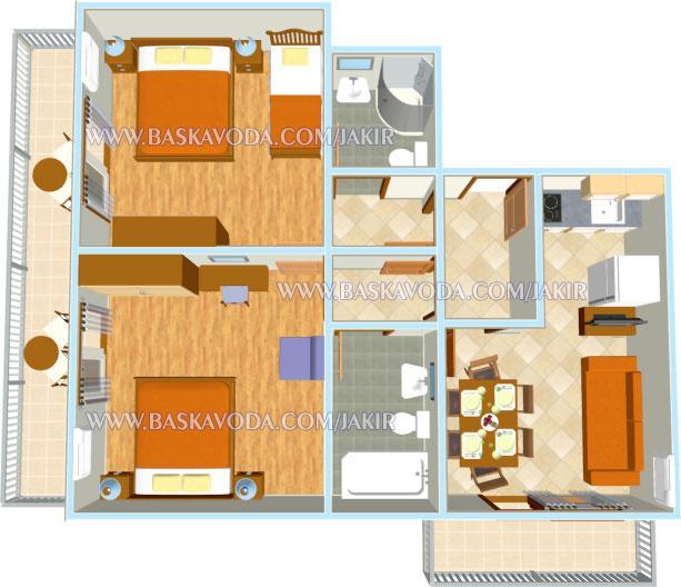 Apartman Jakir Baska Voda Ngoại thất bức ảnh